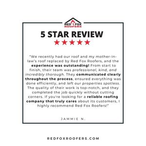 Image post by @redfoxroofers on Facebook