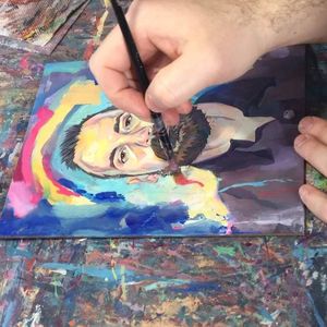 Video post by @RichPellegrinoArt on Facebook