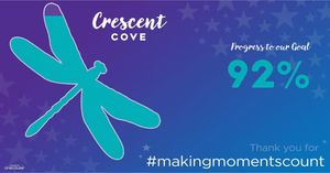 Image post by @CrescentCoveorg on Facebook