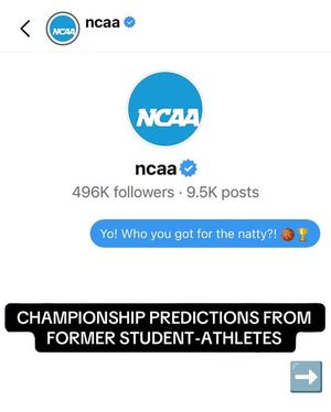 Image post by @ncaa on Instagram