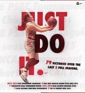 Image post by @IUP_WBB on Twitter