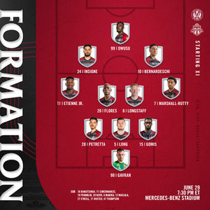Image post by @TorontoFC on Twitter