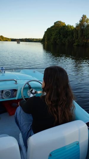 Video post by @retroboatrentalsatx on Facebook