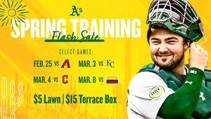Image post by @Athletics on Twitter
