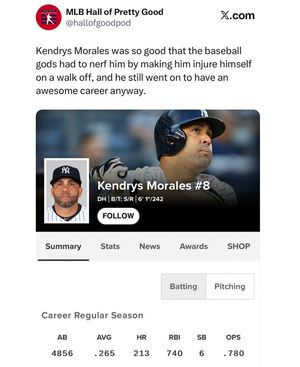 Image post by @mlbhallofgood on Instagram