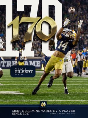 Image post by @ndfootball on Instagram