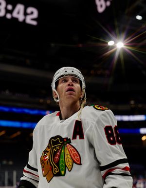 Image post by @NHLBlackhawks on Twitter/X