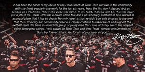 Image post by @KliffKingsbury on Twitter