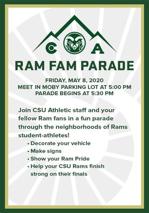Image post by @CSURams on Facebook