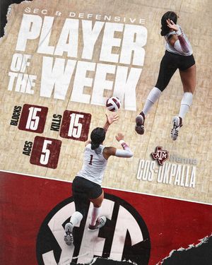 Image post by @aggievolleyball on Instagram