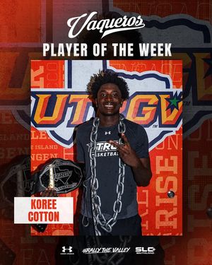 Image post by @UTRGVMBB on Facebook