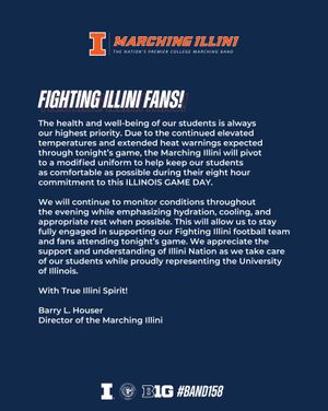 Image post by @marchingillini on Instagram