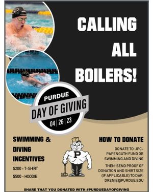 Image post by @purduewswimdive on Instagram