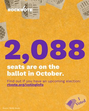 Image post by @rockthevote on Instagram