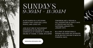Image post by @myalivechurch on Instagram