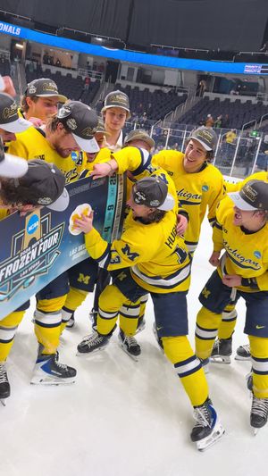 Video post by @umichhockey on TikTok