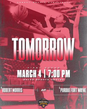 Image post by @RMUAthletics on Facebook