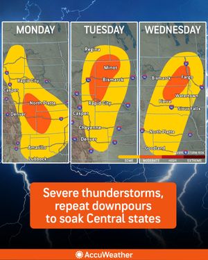 Image post by @accuweather on Twitter
