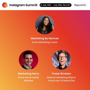Image post by @manychat on Instagram