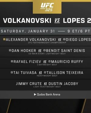 Image post by @ufcanz on Instagram