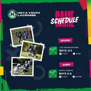 Image post by @Hoya Youth Lacrosse Association on Facebook