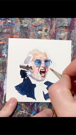 Video post by @RichPellegrinoArt on Facebook