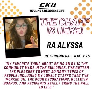 Image post by @EKUHousing on Facebook