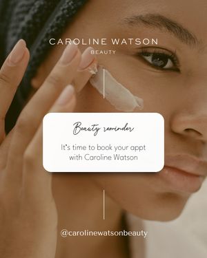 Image post by @carolinewatsonbeauty on Instagram