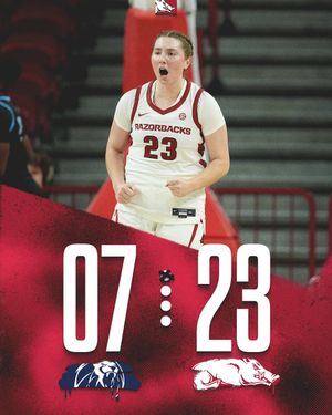 Image post by @RazorbackWBB on Twitter