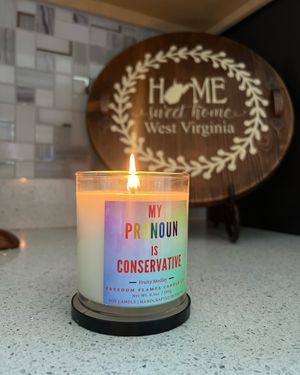 Image post by @freedomflamescandleco on Instagram