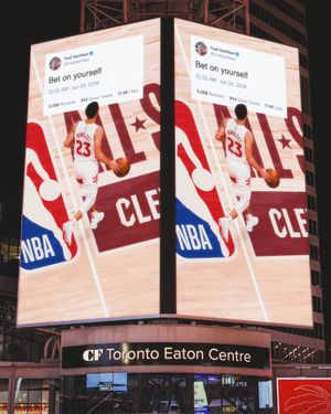 Image post by @Raptors on Twitter