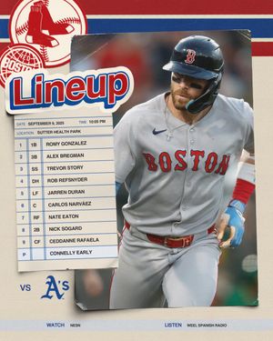 Image post by @RedSox on Twitter
