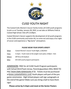 Image post by @casteel_womens_soccer_booster on Instagram
