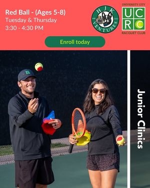 Image post by @UCRacquetClub on Facebook