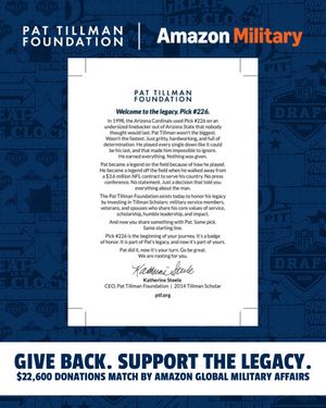 Image post by @pattillmanfnd on Instagram