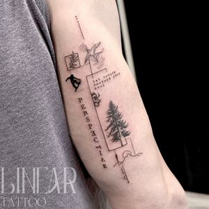 Image post by @christina.lineartattoo on Instagram