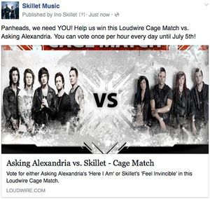 Image post by @skilletmusic on Instagram