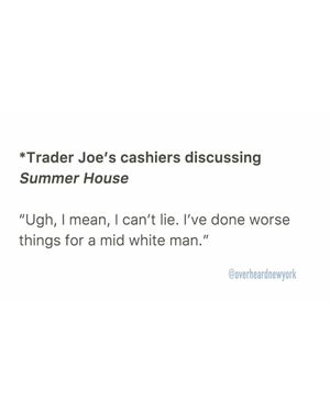 Image post by @overheardnewyork on Instagram