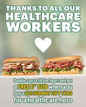 Image post by @subway on Instagram