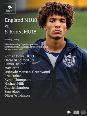 Image post by @england_youth on Instagram