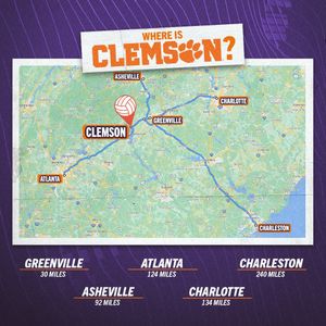 Image post by @clemsonvb on Instagram