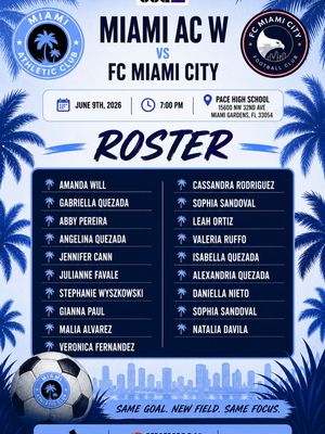 Image post by @miamiathleticclub2022 on Instagram