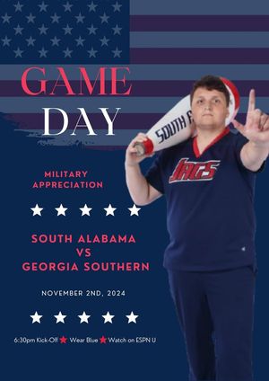 Image post by @southalabama.cheerleading on Facebook