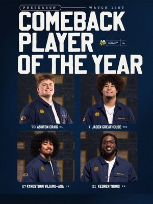 Image post by @ndfootball on Instagram