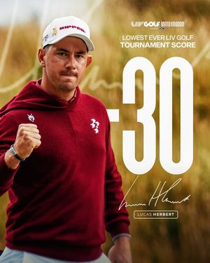 Image post by @livgolfleagueofficial on Facebook