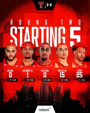 Image post by @TexasTechMBB on Twitter