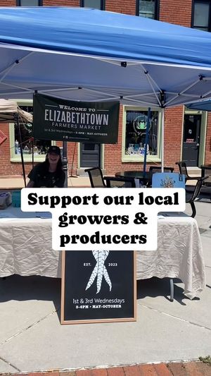 Video post by @Elizabethtown Farmer's Market on Facebook