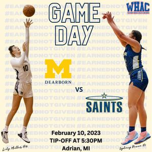 Image post by @UMDearbornWBB on Twitter