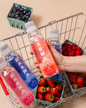 Image post by @drinkkarmawater on Instagram