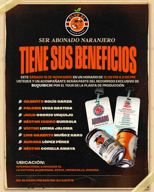 Image post by @clubnaranjeros on Instagram